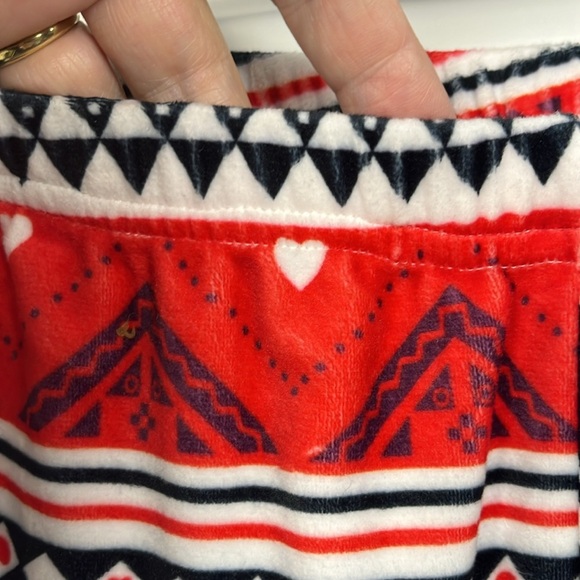 Ekouaer Womens Christmas Pajamas XL Red White Black Reindeer Trees Stripe Soft - Picture 11 of 16